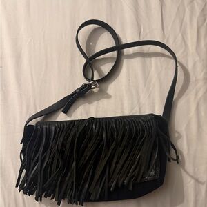 Isabel Marant black fringe Bag